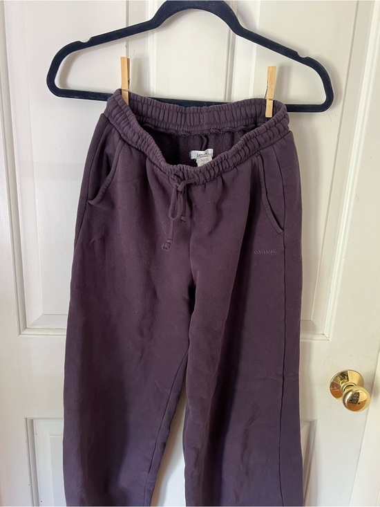 Garage Pants - Garage Women's Wide-Leg Sweatpants in Plum